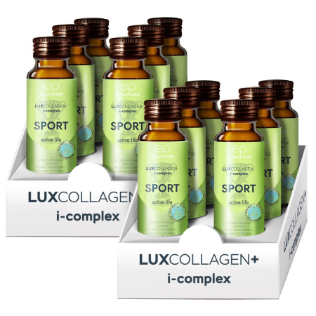 Морской коллаген с витаминным комплексом SPORT LUXCOLLAGEN+ i-complex, 12 шт.