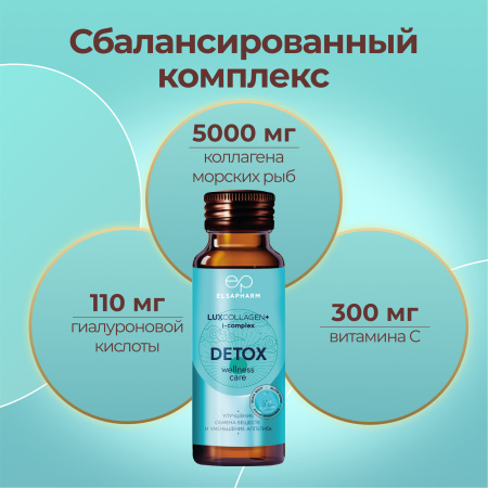 Коллаген морской DETOX для очищения организма LUXCOLLAGEN+ i-complex, ЛЮКСКОЛЛАГЕН ДЕТОКС, 6 шт. Коллаген морской DETOX для очищения организма LUXCOLLAGEN+ i-complex, ЛЮКСКОЛЛАГЕН ДЕТОКС, 6 шт.