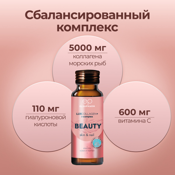Коллаген для лица LUXCOLLAGEN+ i-complex BEAUTY, ЛЮКСКОЛЛАГЕН КРАСОТА, 6 шт.